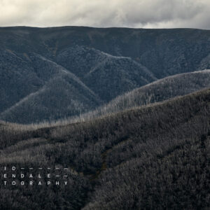 Falls Creek 21 Fine Art Print, moody tumultuous view of mountains in autumn
