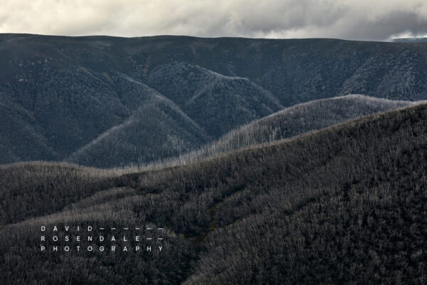 Falls Creek 21 Fine Art Print, moody tumultuous view of mountains in autumn