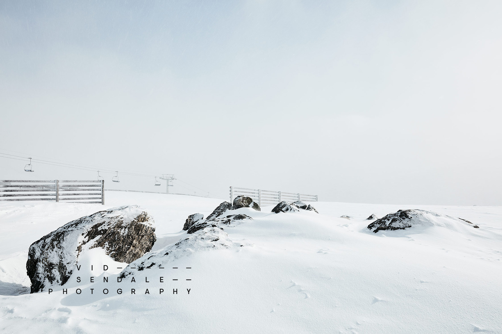 Falls Creek #48 Fine Art Print, peak winter season Ski resort & alpine view