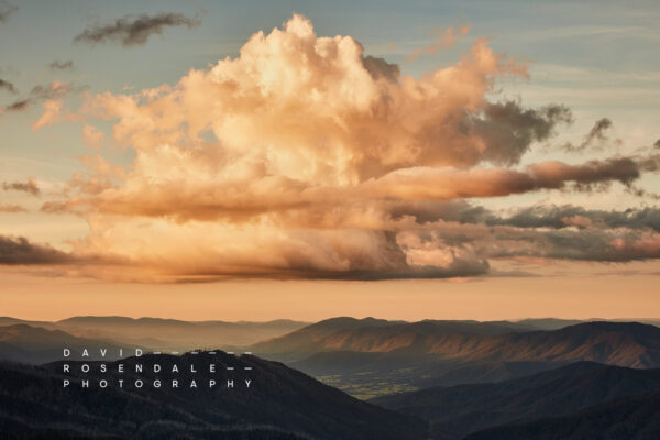 Falls Creek #59 Fine Art Print, epic cloud formations in Kiewa valley in Spring