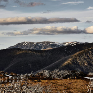 Falls Creek #70 Fine Art Print, last remaining snow capped peaks in the mountains in spring